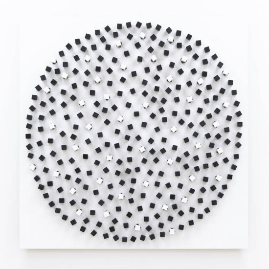 Law of Parallel Existence, 2015, wood, acrylic, 122x120x15cm