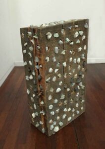 Hidden Scenery, 41 x 15 x 27 cm, stone,wood, 2011