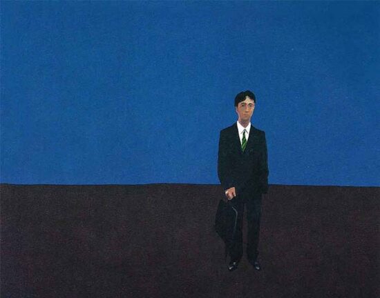 經由地, Acrylic on canvas, 80 x 100 cm