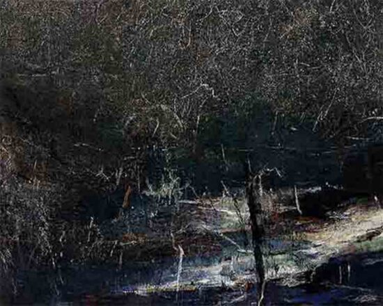 숲에, Oil on canvas, 162.2 x 130.3 cm