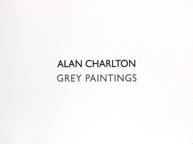 Alan Charlton Exhibition at Annely Juda Fine Art & A Arte Invernizzi