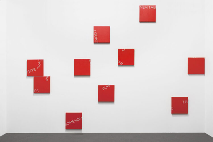 Robert Barry Exhibition at Francesca Minini, Milano